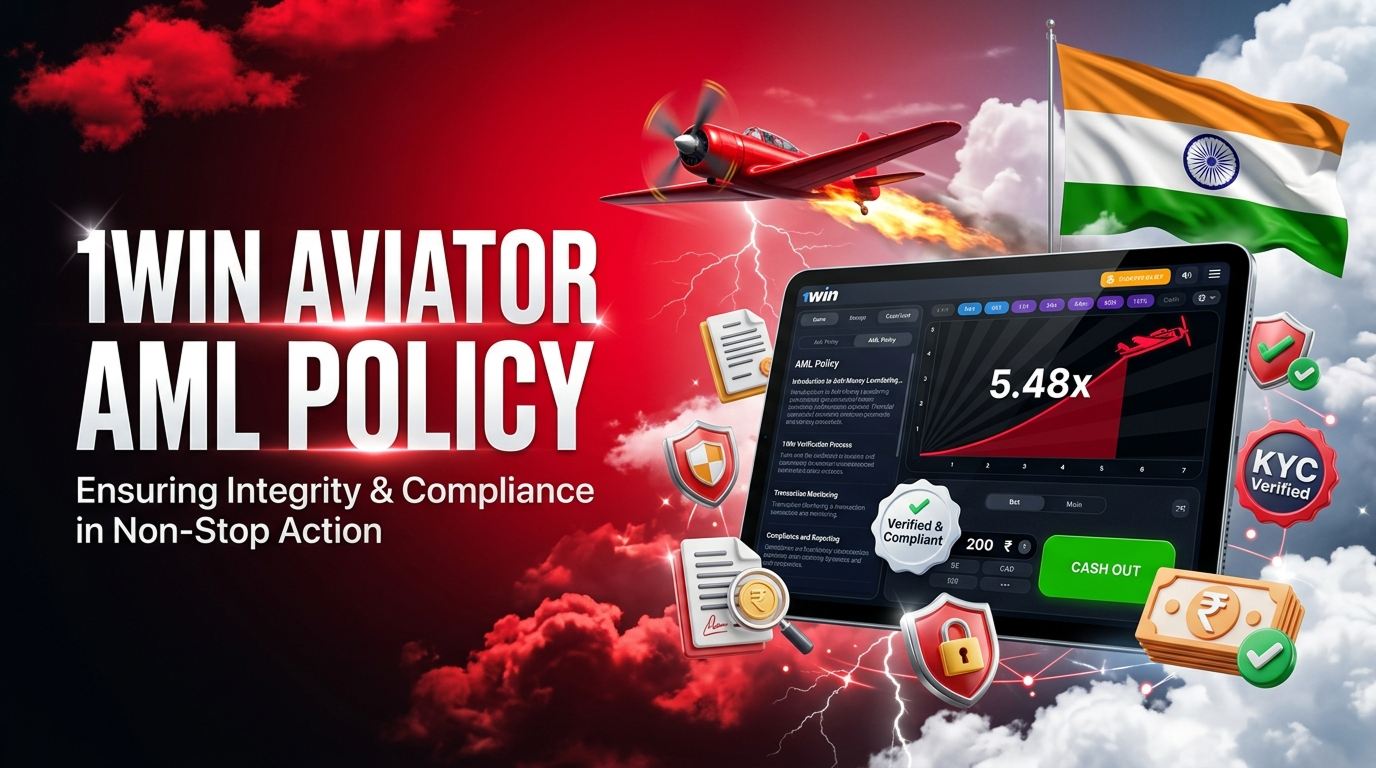 1Win Aviator AML policy explaining anti-money laundering rules and secure transactions